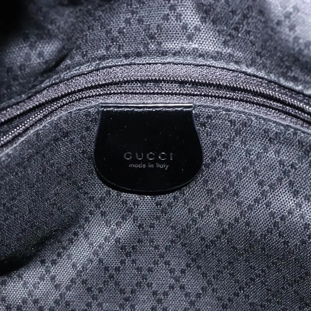 Gucci Bamboo Nylon Handbag 001 Black